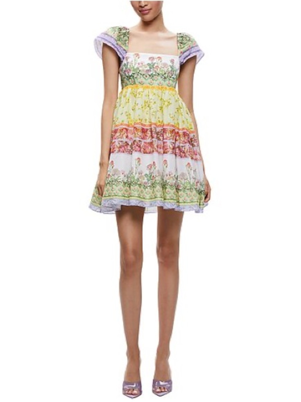 alice + olivia Tamia Babydoll Mini Dress- Size 0